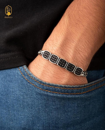 Onyx Grid Bracelet